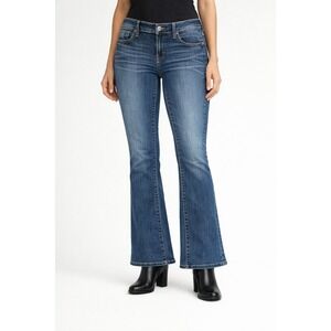 Guess Women's Bootcut Medium Wash Denim Jeans Size 29, Short